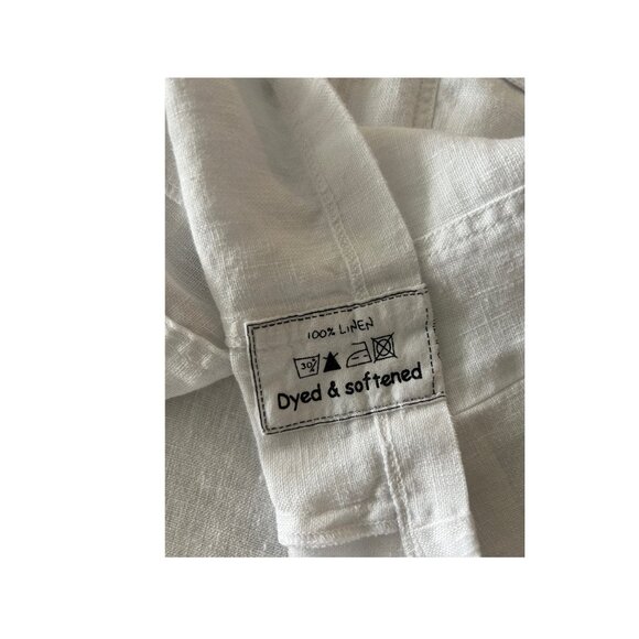 Claudio Milano White Linen Top S - Picture 7 of 11